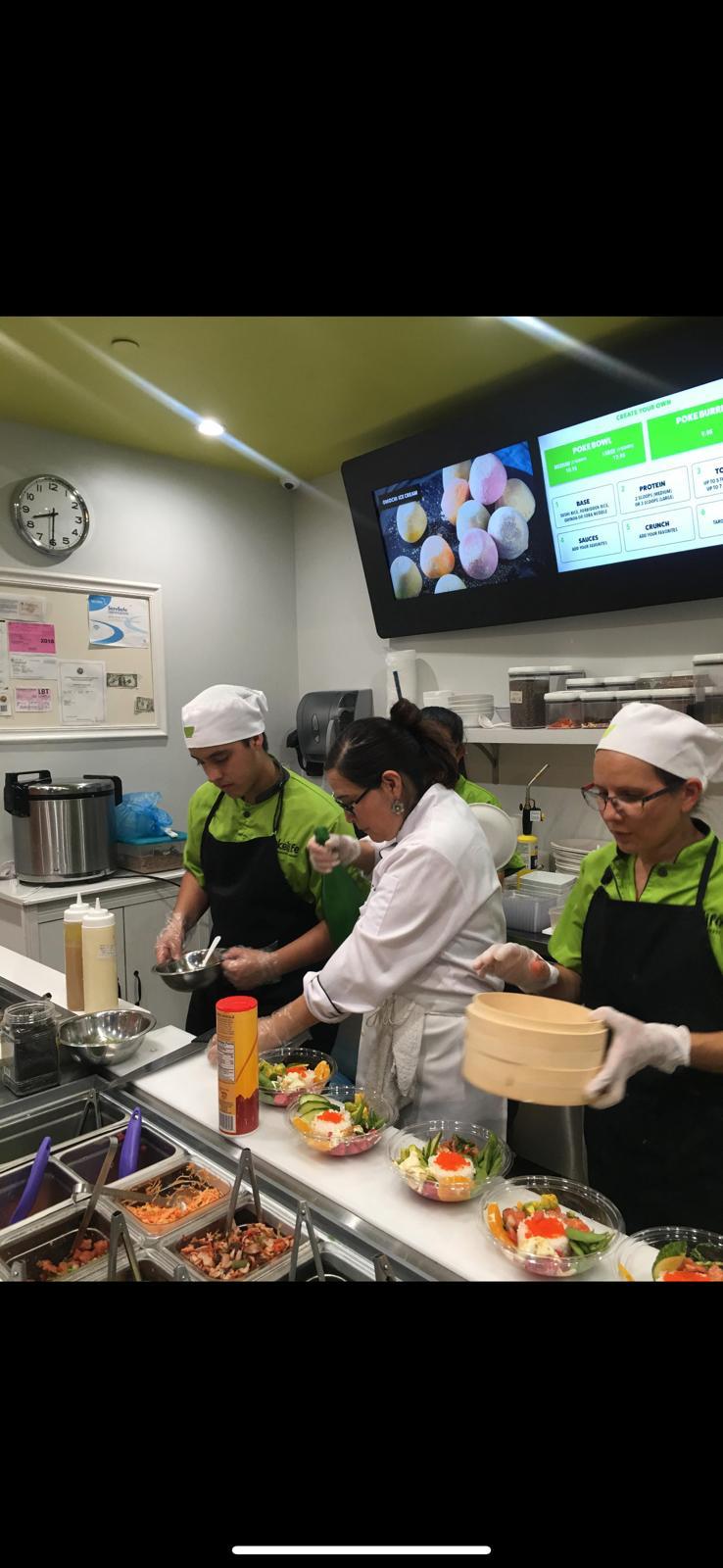 Interactive cooking and sushi classes